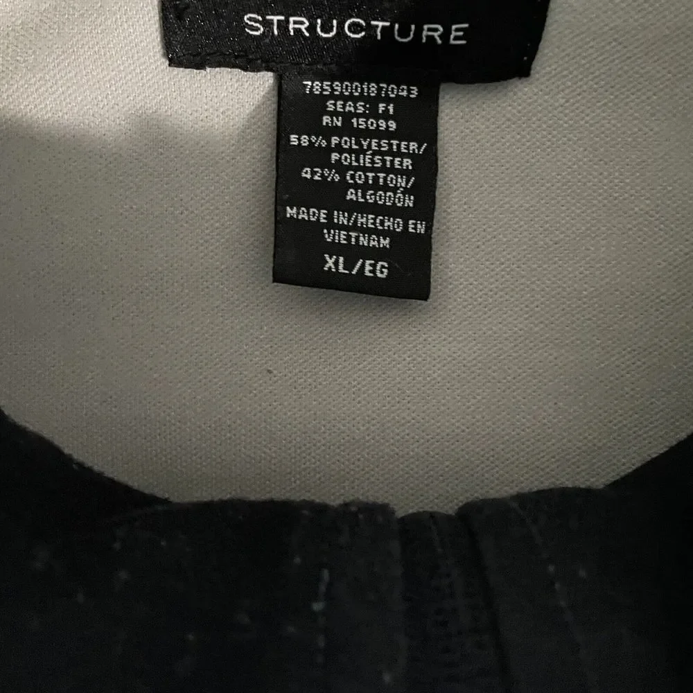 Structure Athletic Track Jacket XL Full Zip Mens‎